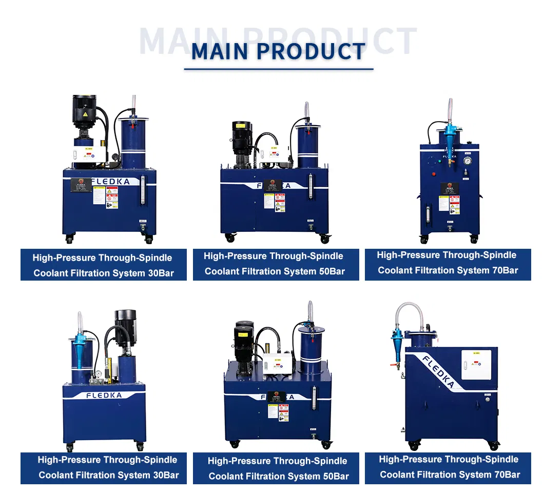 Система подачи СОЖ для прецизионной обработки с возможностью давления 70 бар